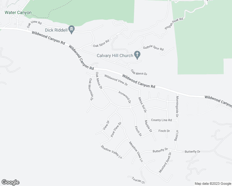 map of restaurants, bars, coffee shops, grocery stores, and more near 37321 Ironwood Drive in Yucaipa