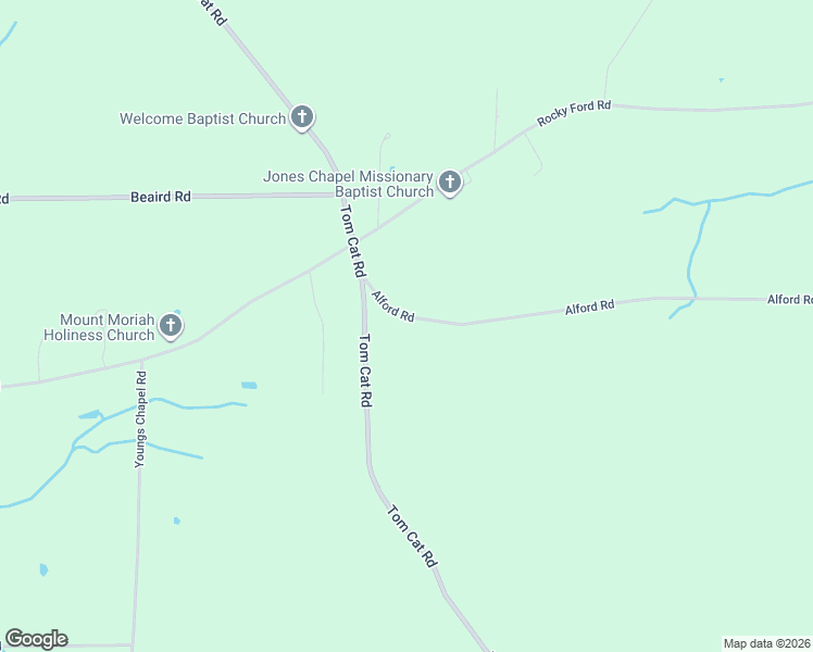map of restaurants, bars, coffee shops, grocery stores, and more near 181 Alford Road in Piedmont