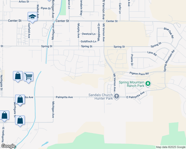 map of restaurants, bars, coffee shops, grocery stores, and more near 19907 Sunkissed Ridge Drive in Riverside