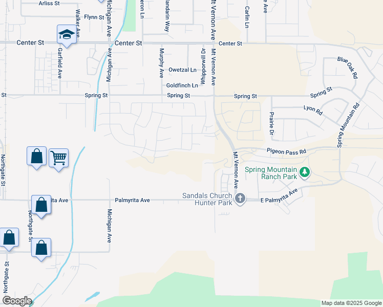 map of restaurants, bars, coffee shops, grocery stores, and more near 19907 Sunkissed Ridge Drive in Riverside