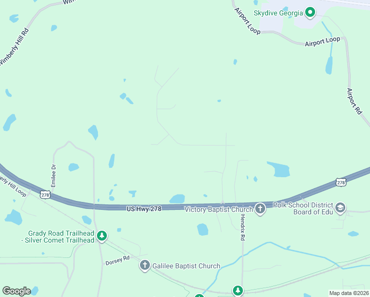 map of restaurants, bars, coffee shops, grocery stores, and more near 101 Sunset Loop in Cedartown