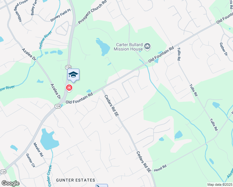 map of restaurants, bars, coffee shops, grocery stores, and more near 1236 Mistwater Trace Northeast in Lawrenceville