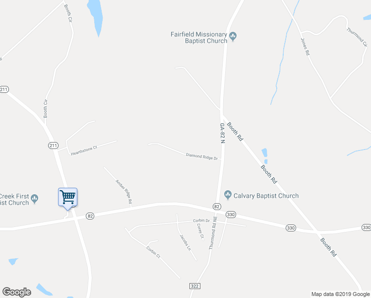 map of restaurants, bars, coffee shops, grocery stores, and more near 1946 Diamond Ridge Drive in Statham