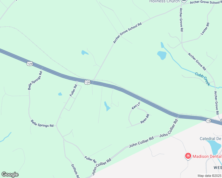 map of restaurants, bars, coffee shops, grocery stores, and more near 11372 Jefferson Road in Athens