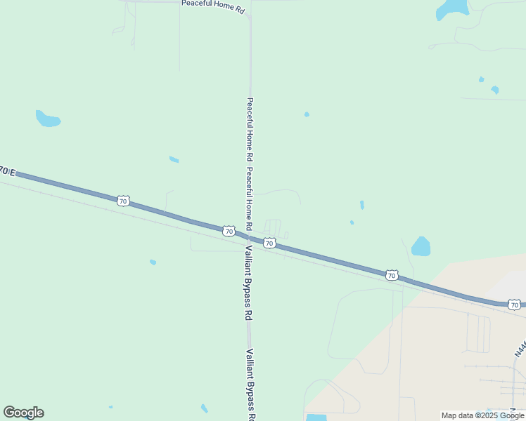 map of restaurants, bars, coffee shops, grocery stores, and more near 100 Peaceful Home Road in Valliant