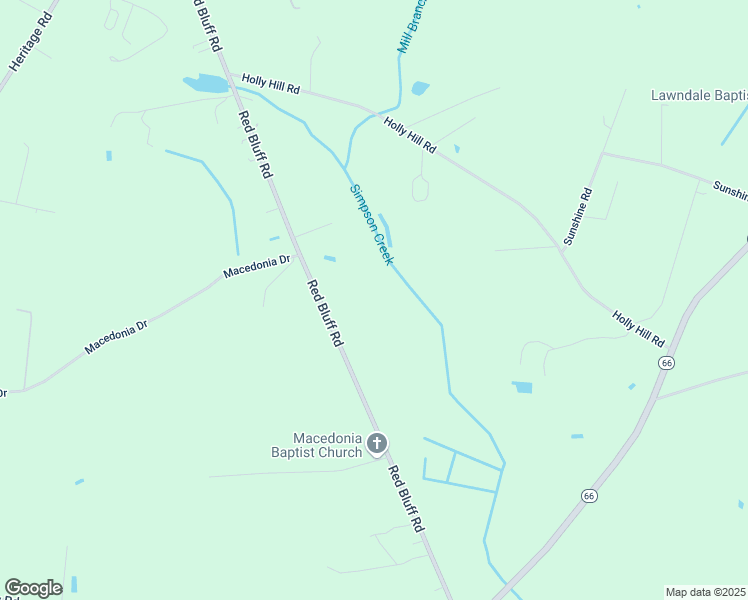 map of restaurants, bars, coffee shops, grocery stores, and more near 2089 Red Bluff Road in Loris