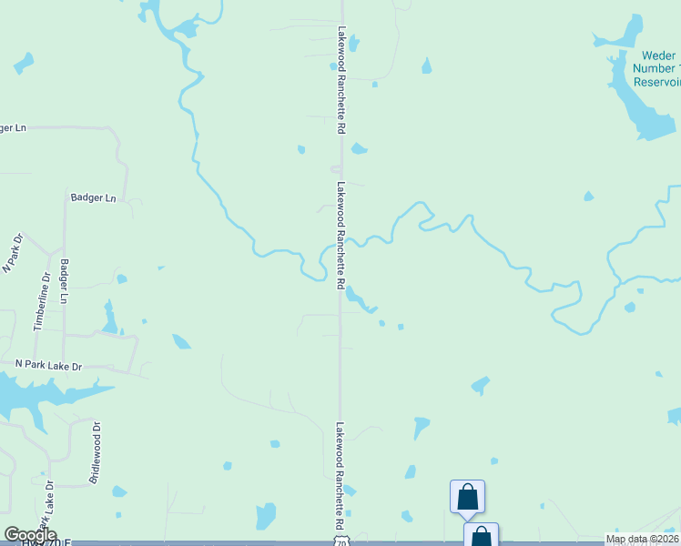 map of restaurants, bars, coffee shops, grocery stores, and more near Lakewood Ranchette Road in Bryan County