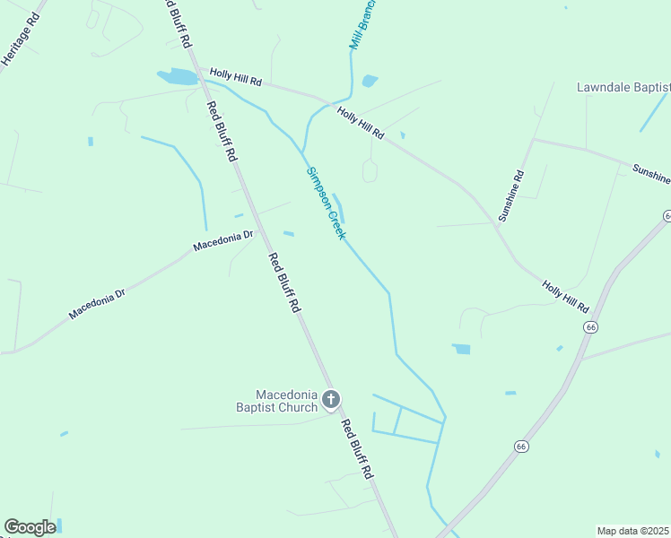 map of restaurants, bars, coffee shops, grocery stores, and more near 2089 Red Bluff Road in Loris