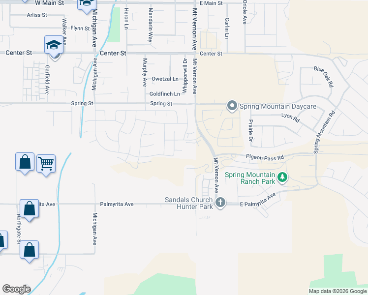 map of restaurants, bars, coffee shops, grocery stores, and more near 19946 Cara Cara Circle in Riverside
