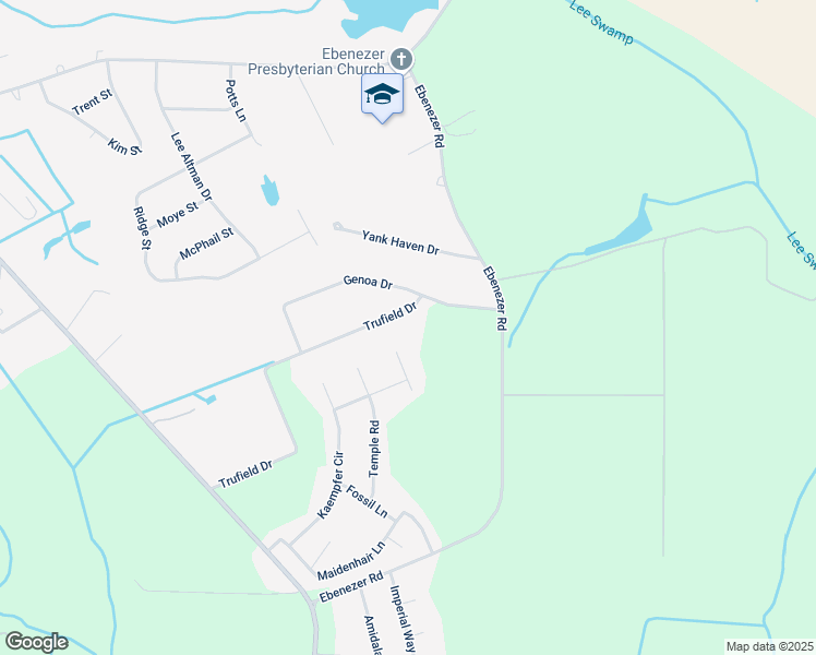 map of restaurants, bars, coffee shops, grocery stores, and more near 2610 Trufield Drive in Sumter