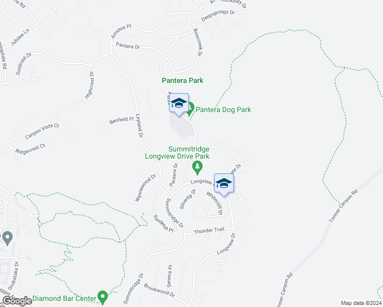 map of restaurants, bars, coffee shops, grocery stores, and more near 862 Pantera Drive in Diamond Bar