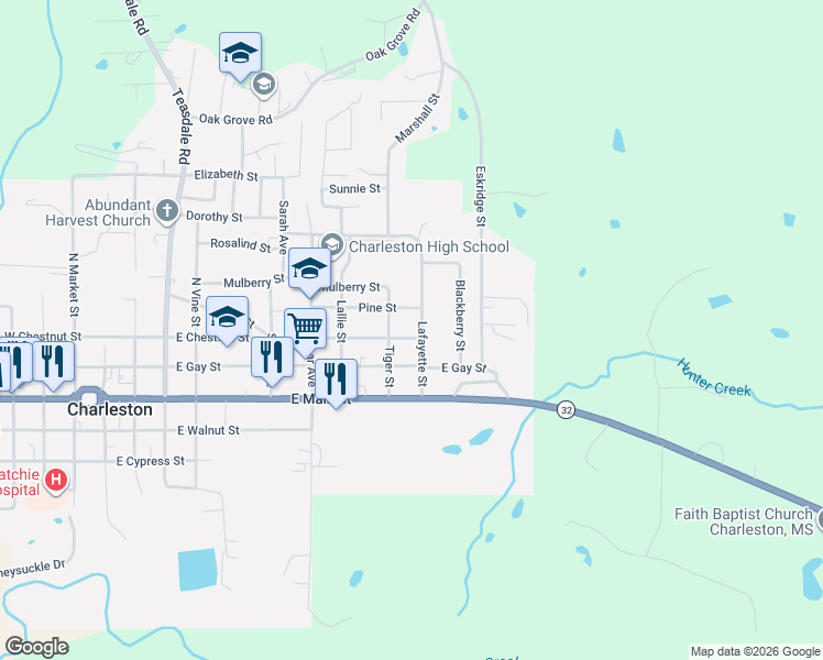 map of restaurants, bars, coffee shops, grocery stores, and more near 811 Chestnut in Charleston