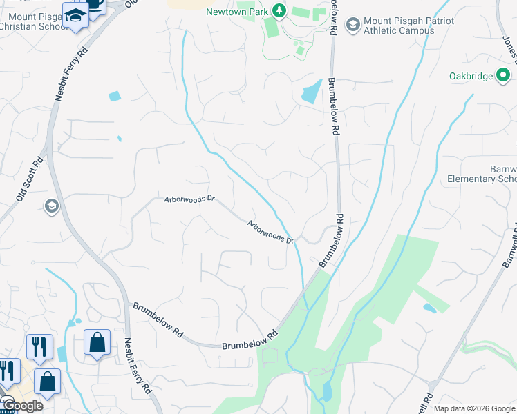 map of restaurants, bars, coffee shops, grocery stores, and more near 735 Arborside Court in Alpharetta
