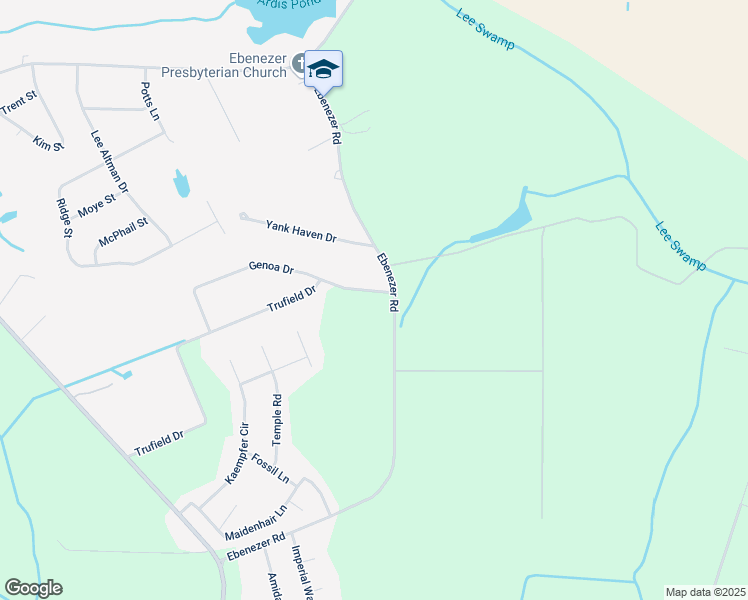 map of restaurants, bars, coffee shops, grocery stores, and more near 3190 Ebenezer Road in Sumter
