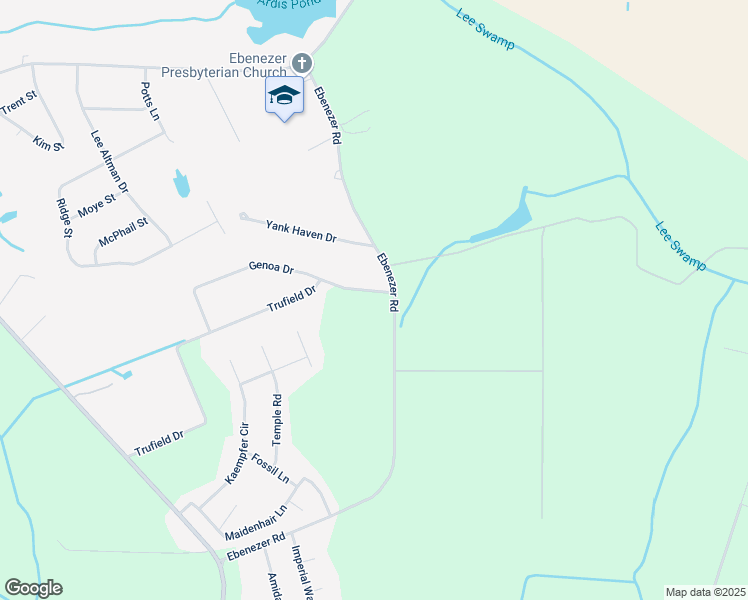 map of restaurants, bars, coffee shops, grocery stores, and more near 3190 Ebenezer Road in Sumter