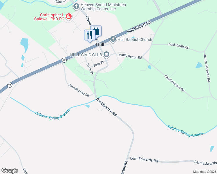 map of restaurants, bars, coffee shops, grocery stores, and more near 210 Davis Street in Hull