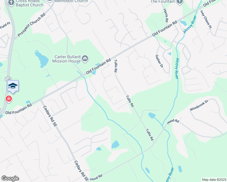 map of restaurants, bars, coffee shops, grocery stores, and more near 1627 Amhearst Walk Road in Lawrenceville
