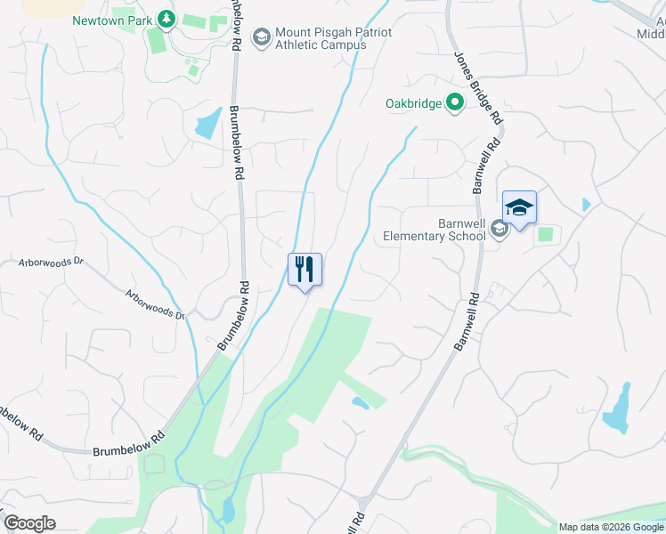 map of restaurants, bars, coffee shops, grocery stores, and more near 9445 Stoney Ridge Lane in Alpharetta