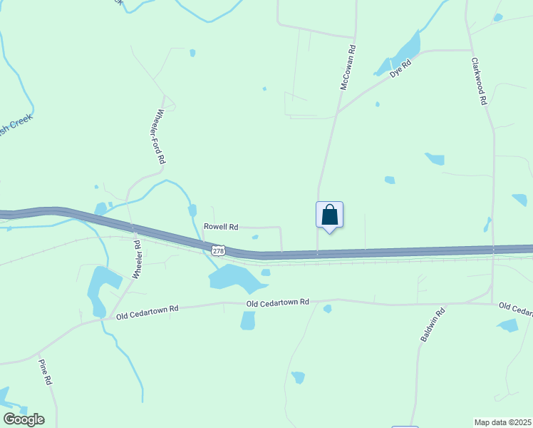 map of restaurants, bars, coffee shops, grocery stores, and more near 50 Rowell Road in Rockmart