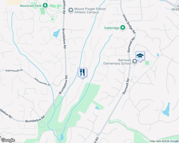 map of restaurants, bars, coffee shops, grocery stores, and more near 9445 Stoney Ridge Lane in Alpharetta