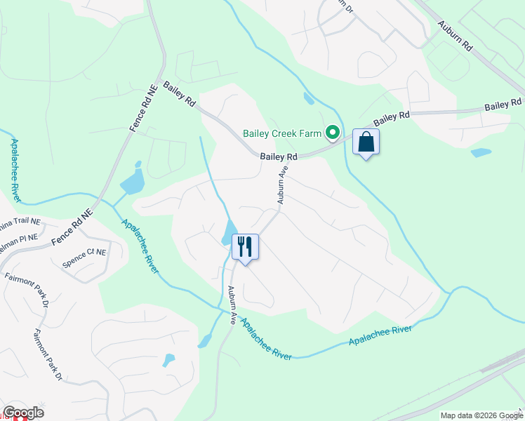 map of restaurants, bars, coffee shops, grocery stores, and more near 1209 Austin Thomas Dr in Dacula