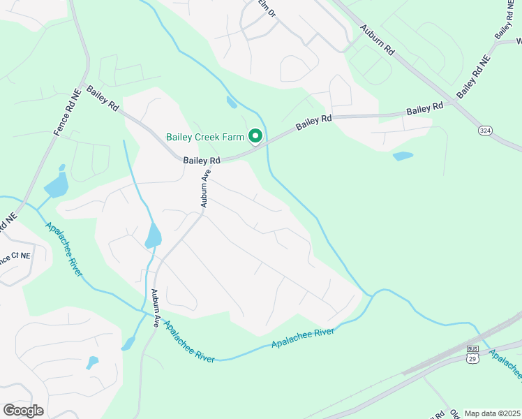map of restaurants, bars, coffee shops, grocery stores, and more near 3397 Holly Glen Drive in Dacula