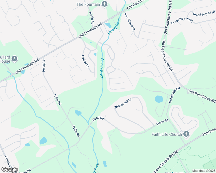 map of restaurants, bars, coffee shops, grocery stores, and more near 710 Collingsworth Lane Northeast in Lawrenceville