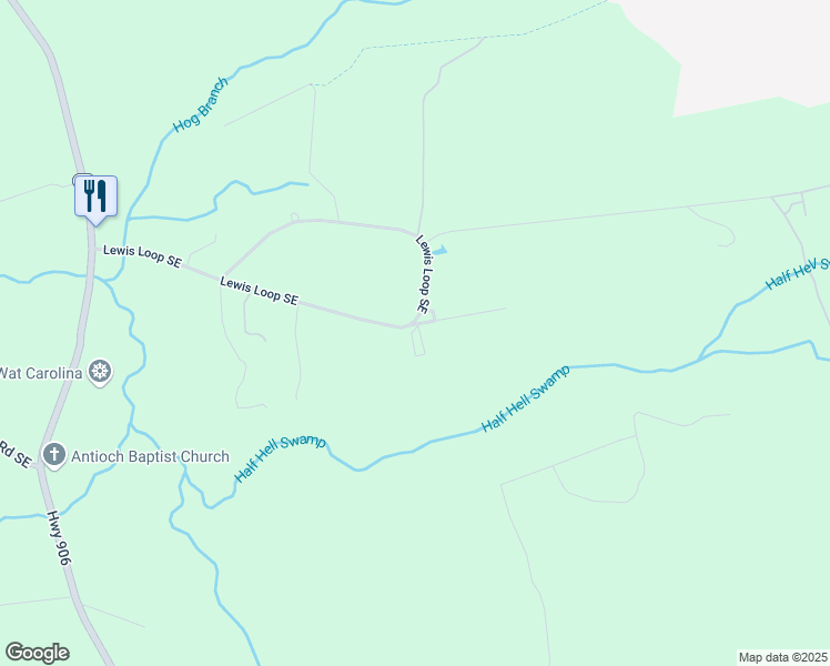 map of restaurants, bars, coffee shops, grocery stores, and more near 3560 Farmer Ward's Lane Southeast in Bolivia