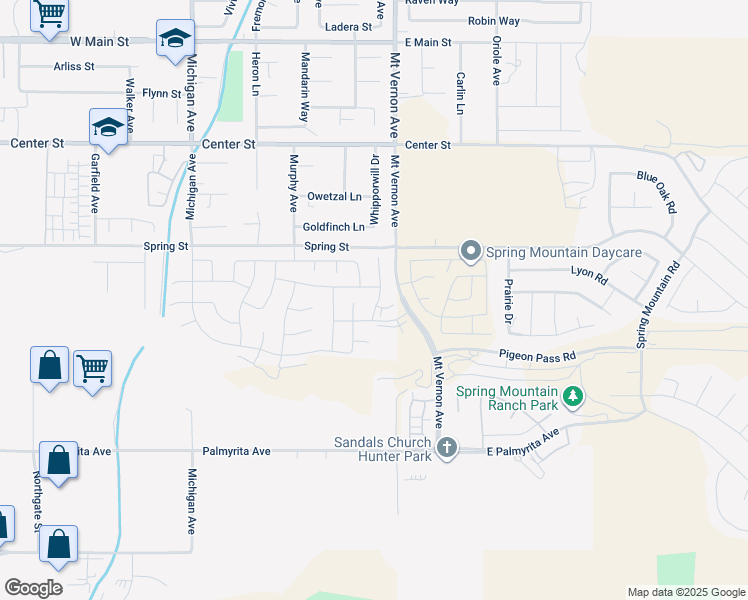 map of restaurants, bars, coffee shops, grocery stores, and more near 7753 Citron Circle in Riverside