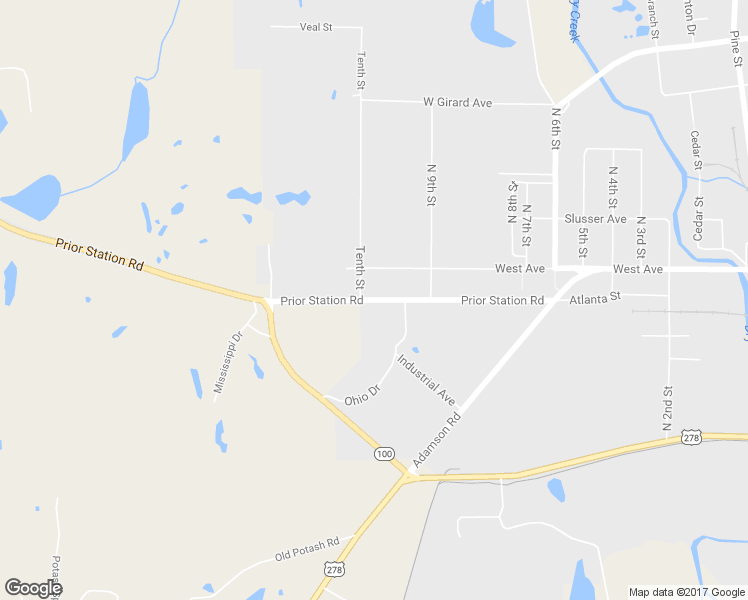 map of restaurants, bars, coffee shops, grocery stores, and more near 0 Prior Station Road in Cedartown