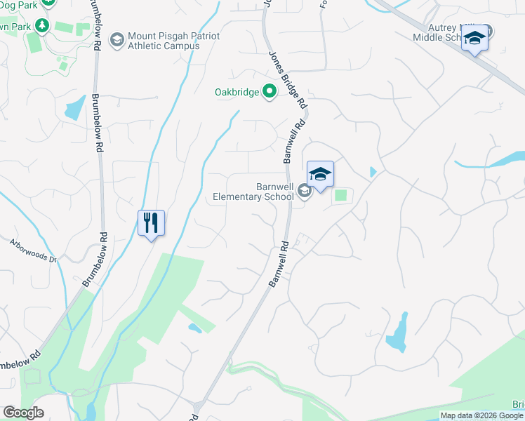 map of restaurants, bars, coffee shops, grocery stores, and more near 645 Mount Victoria Place in Alpharetta