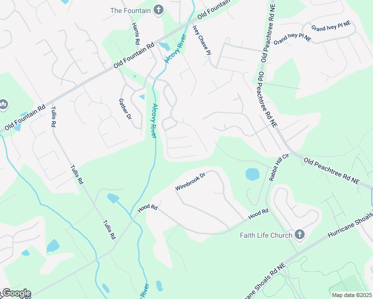 map of restaurants, bars, coffee shops, grocery stores, and more near 277 Collingsworth Trace Northeast in Dacula