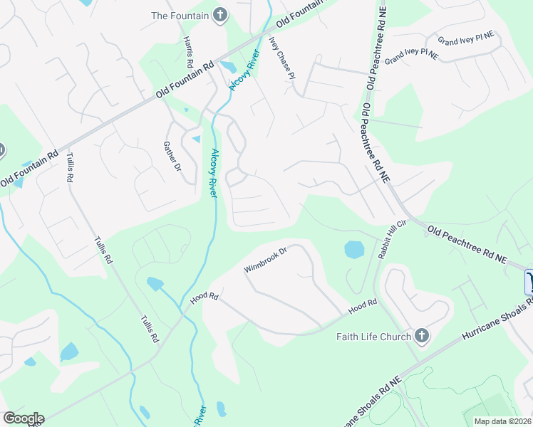 map of restaurants, bars, coffee shops, grocery stores, and more near 297 Collingsworth Trace Northeast in Lawrenceville