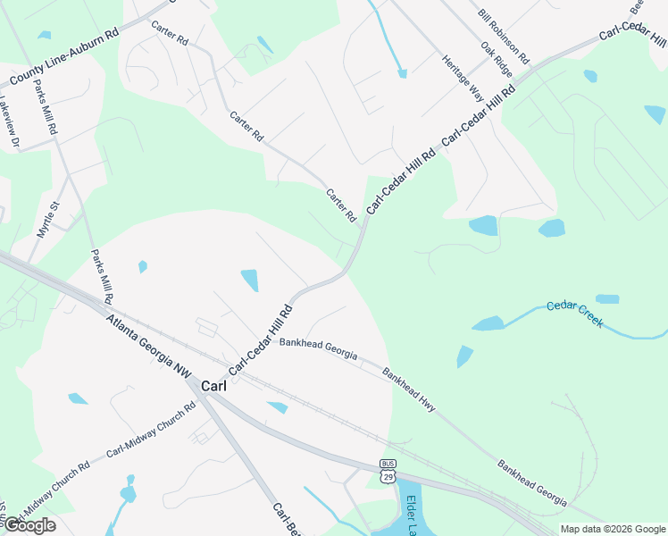 map of restaurants, bars, coffee shops, grocery stores, and more near 104 Augustine Circle in Auburn