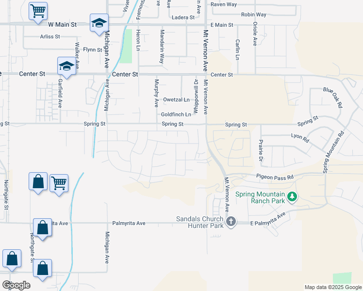 map of restaurants, bars, coffee shops, grocery stores, and more near 19859 Barnfield Place in Riverside