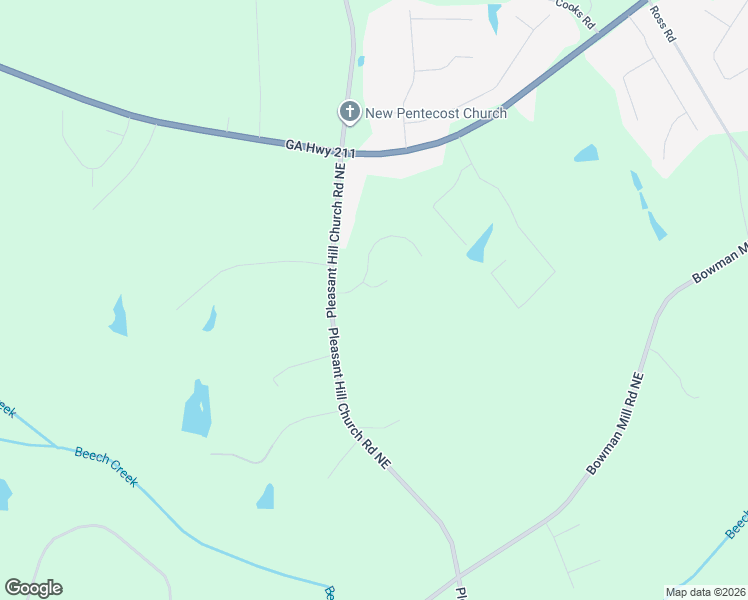 map of restaurants, bars, coffee shops, grocery stores, and more near 1057 Gage Drive in Winder