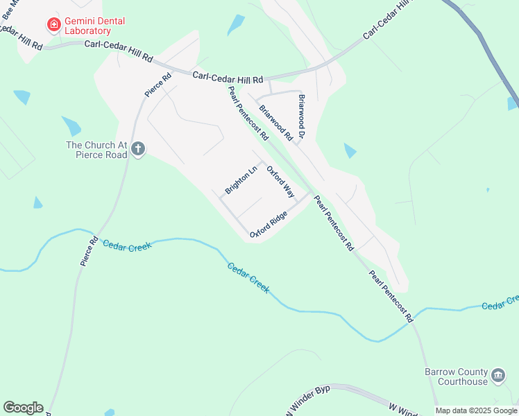 map of restaurants, bars, coffee shops, grocery stores, and more near 609 Raleigh Court in Winder