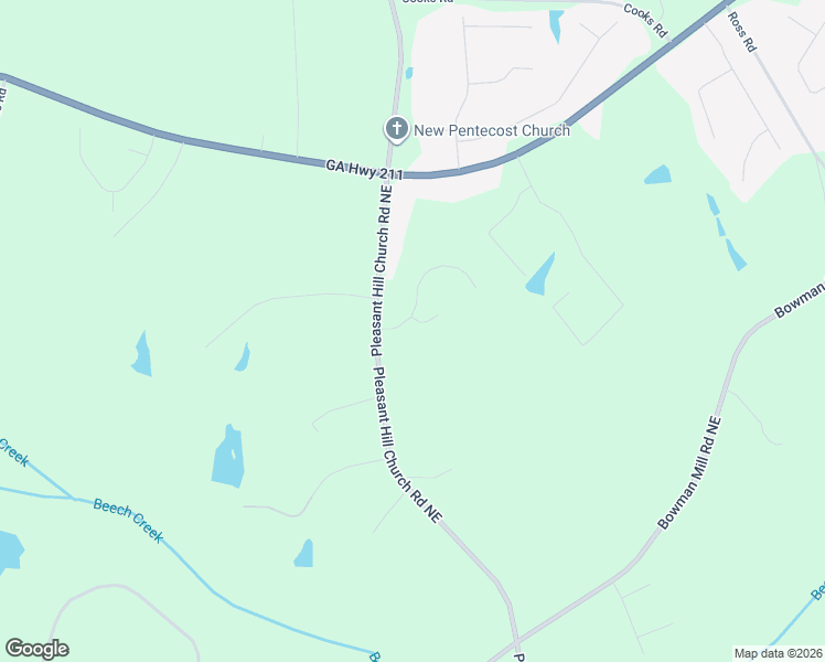 map of restaurants, bars, coffee shops, grocery stores, and more near 1057 Gage Drive in Winder