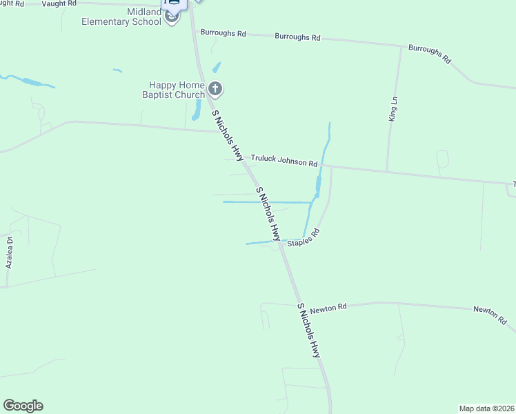 map of restaurants, bars, coffee shops, grocery stores, and more near 2573 South Nichols Highway in Aynor