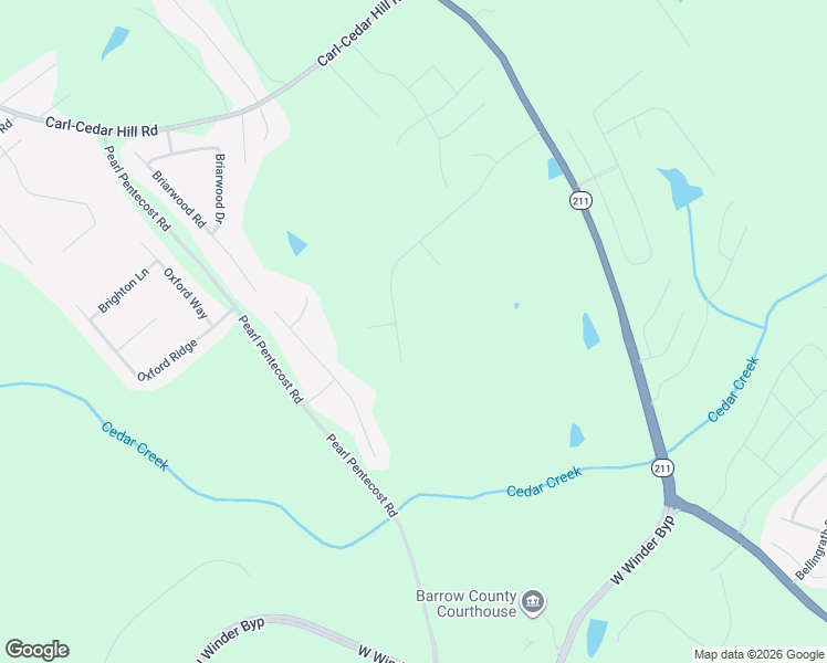 map of restaurants, bars, coffee shops, grocery stores, and more near 655 Huntington Trce in Winder