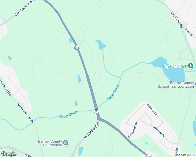 map of restaurants, bars, coffee shops, grocery stores, and more near 278 Stillwood Drive in Winder