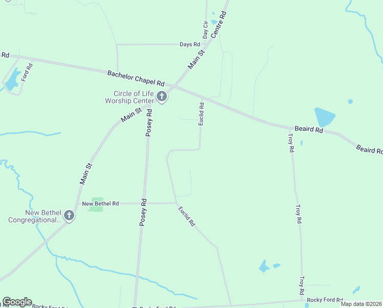 map of restaurants, bars, coffee shops, grocery stores, and more near 2015 Euclid Road in Gadsden