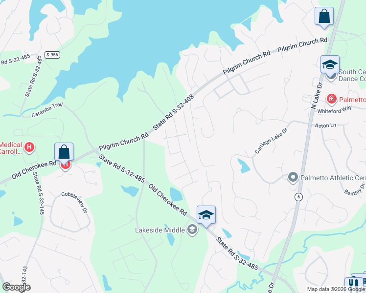 map of restaurants, bars, coffee shops, grocery stores, and more near 221 Village Green Way in Lexington