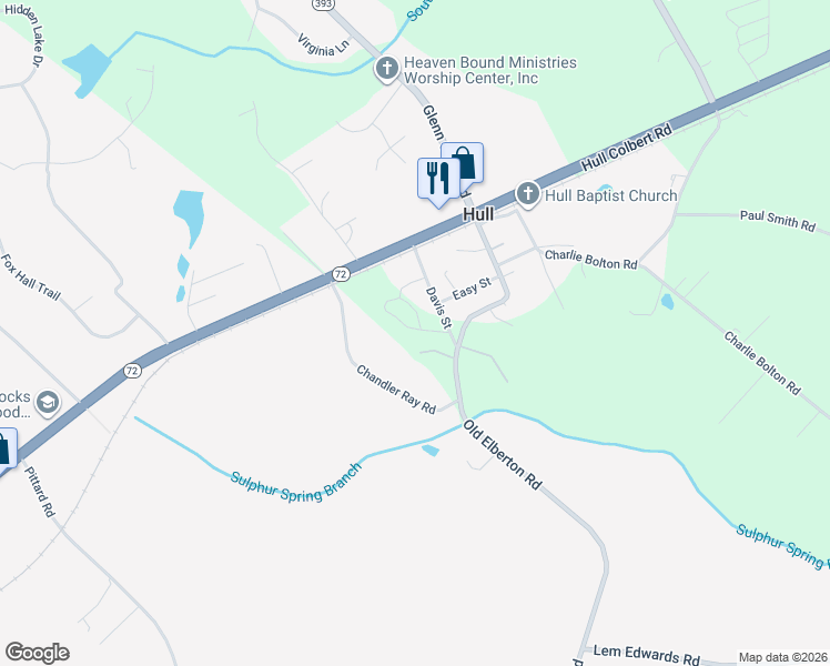 map of restaurants, bars, coffee shops, grocery stores, and more near 210 Davis Street in Hull