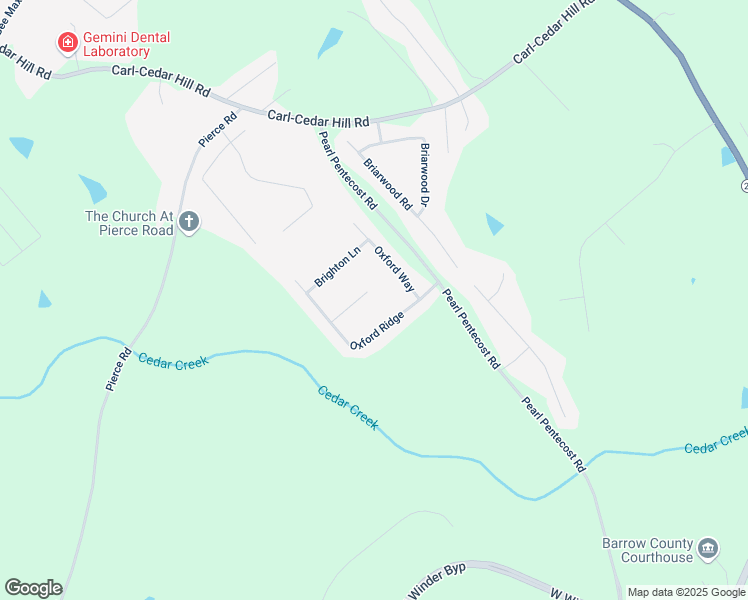 map of restaurants, bars, coffee shops, grocery stores, and more near 609 Raleigh Court in Winder