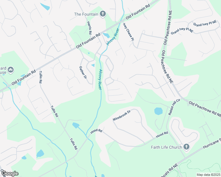 map of restaurants, bars, coffee shops, grocery stores, and more near 770 Collingsworth Lane Northeast in Lawrenceville