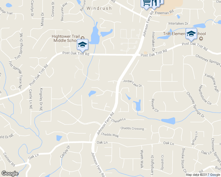 map of restaurants, bars, coffee shops, grocery stores, and more near 4045 Willows Way in Marietta