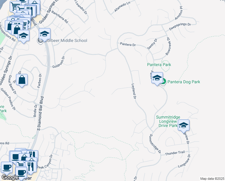 map of restaurants, bars, coffee shops, grocery stores, and more near 24115 Benfield Place in Diamond Bar