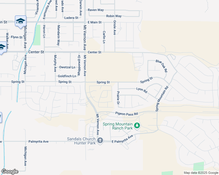 map of restaurants, bars, coffee shops, grocery stores, and more near 20225 Breeze Blooms Drive in Riverside