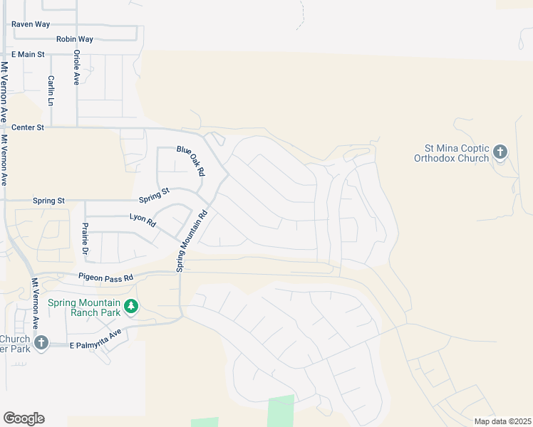 map of restaurants, bars, coffee shops, grocery stores, and more near 20971 Center Street in Riverside